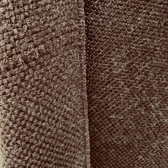 SFERRA Terzo Luxurious Brown Woven Throw Blanket Italy - Picture 4 of 4